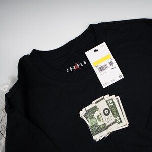 Jordan Men’s Graphic T-Shirt Cash Money Print Black Active NWT Size S